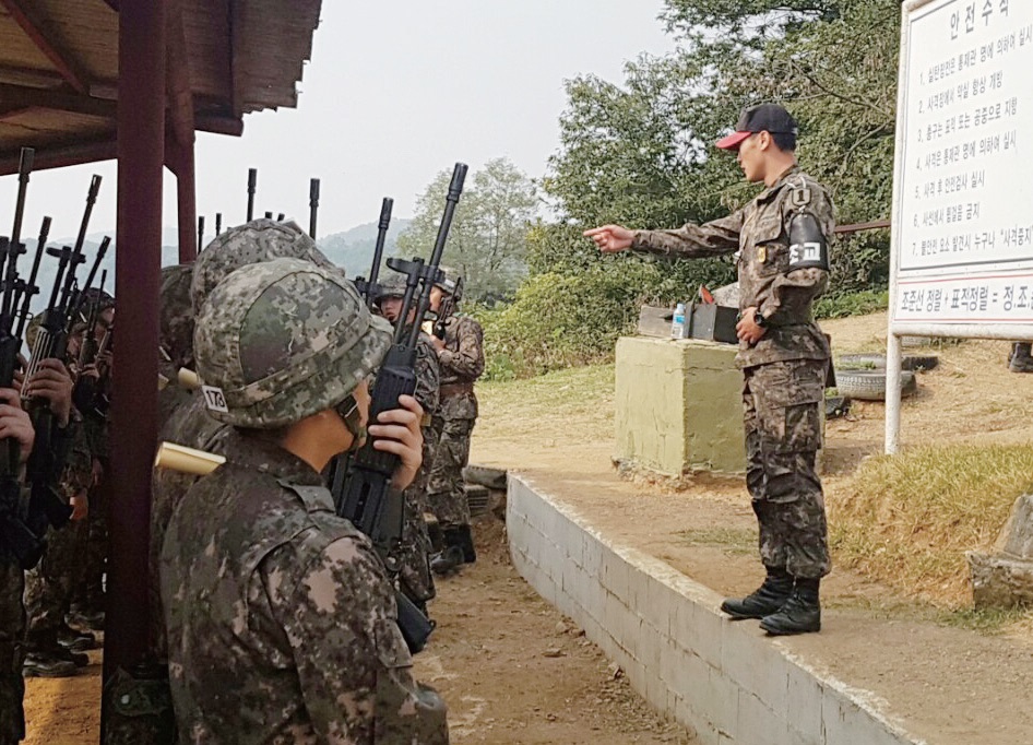 신병교육 중인 김경섭 씨